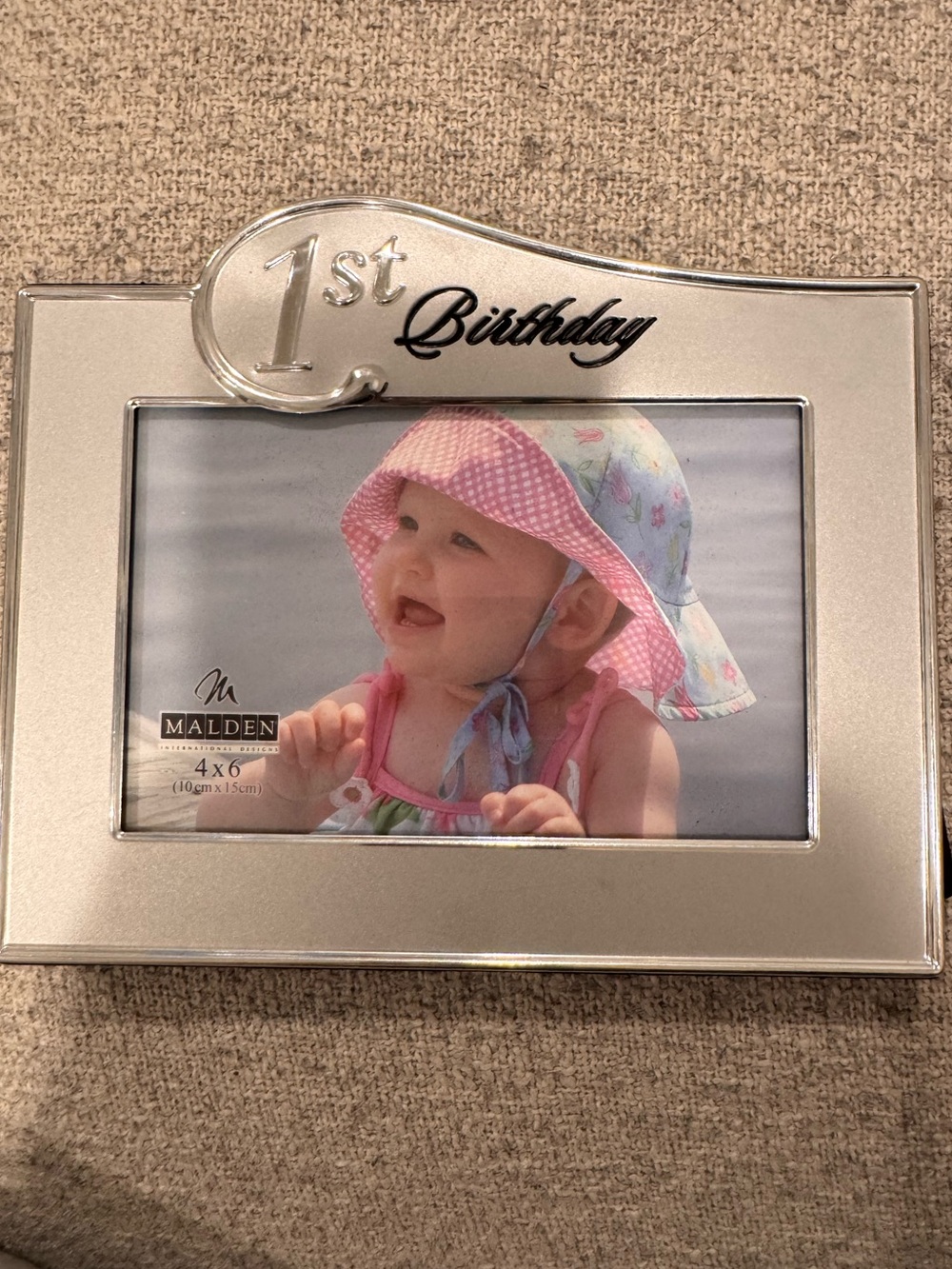Malden Silver Plated '1st Birthday' Photo Frame